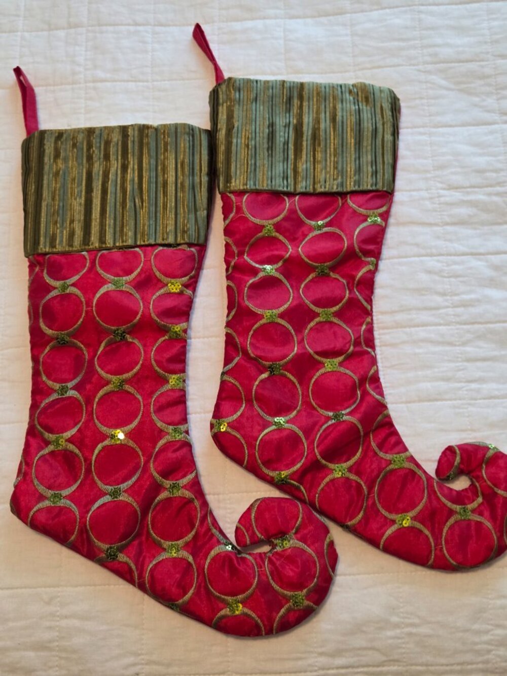 Lovely Pair of Large Christmas Stockings